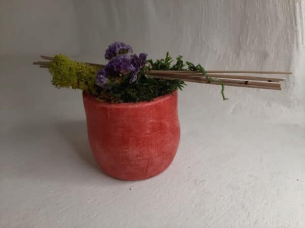 Petit Pot Ciré avec Mini Jardin en Végétaux Stabilisés – Image 5